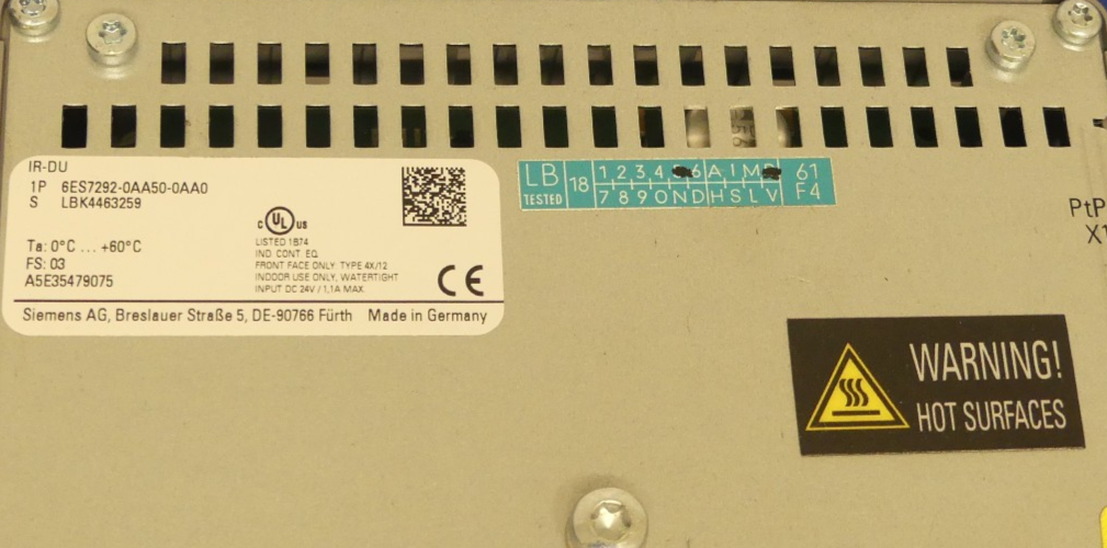 SIEMENS 6ES7292-0AA50-0AA0