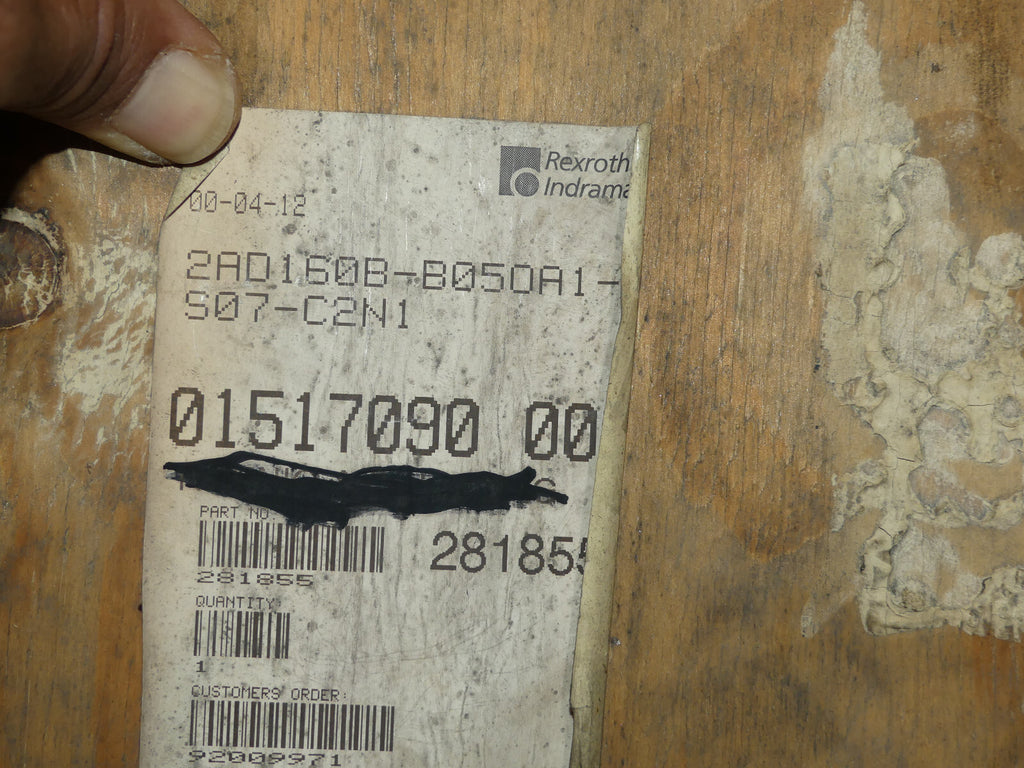 REXROTH Indramat  2AD160B-B050A1-BS07-C2N1   2AD160B-B05OA1-BS07-C2N1