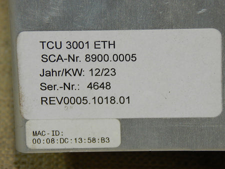 SCA Schucker Heizsteuerung TCU 3001 ETH USED