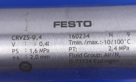 Festo Druckluftspeicher CRVZS-0,4 160234