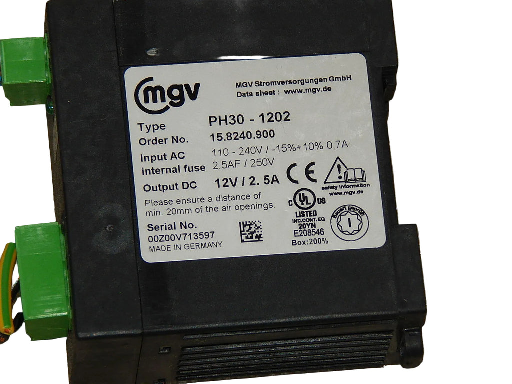  MGV PH 30-1202  Stromversorgung / Power supply used
