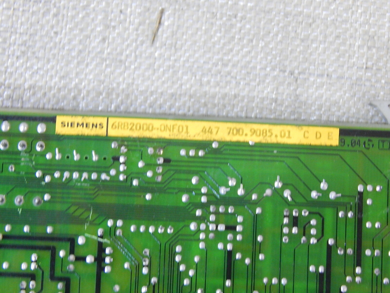 Siemens Simodrive 6RB2000-0NF01 447700.9085.01  C D E  Used