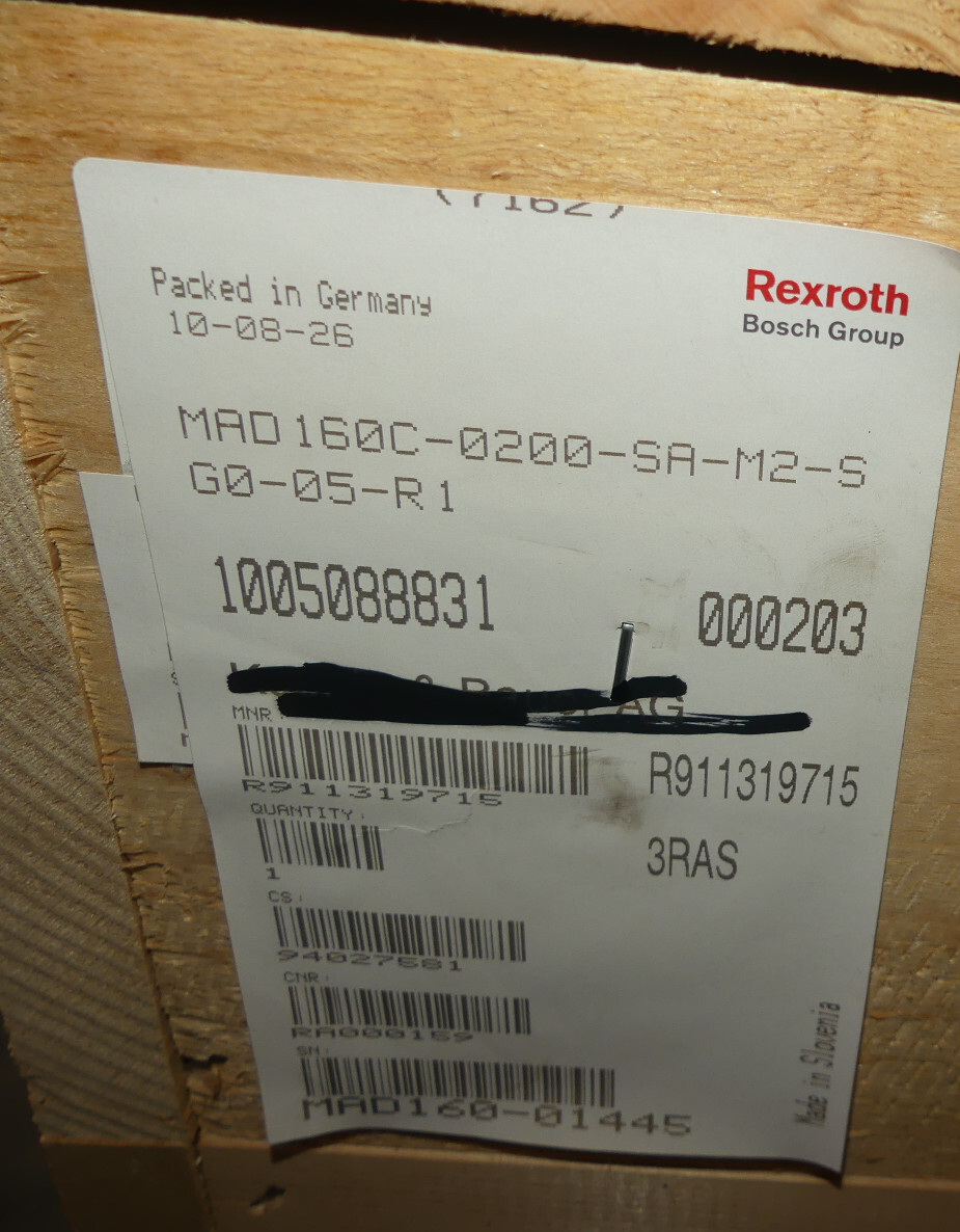 REXROTH    MAD160C-0200-SA-M2-SG0-05-R1