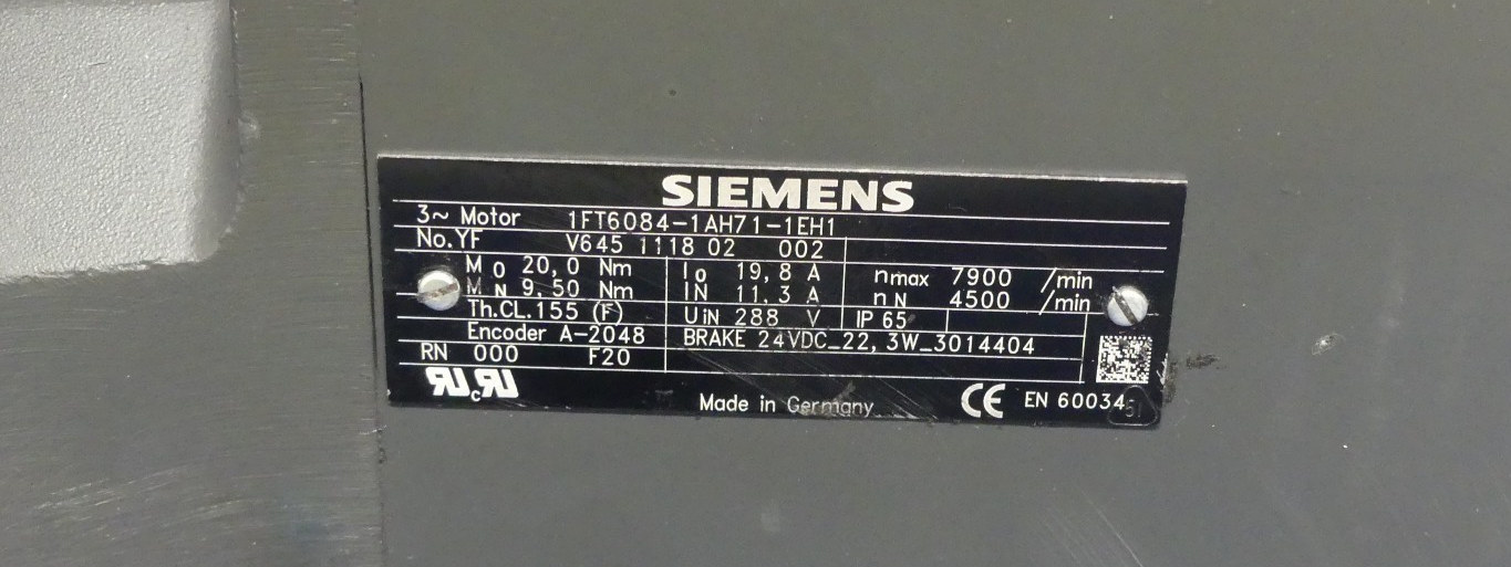SIEMENS 1FT6084-1AH71-1EH1