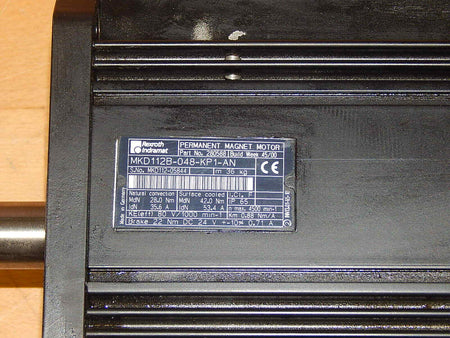 Rexroth Permanent Magnet Motor  MKD112B-048-KP1-AN Used