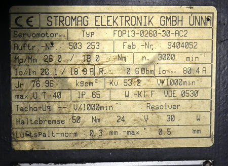 Stromag FOP13-0260-30-AC2