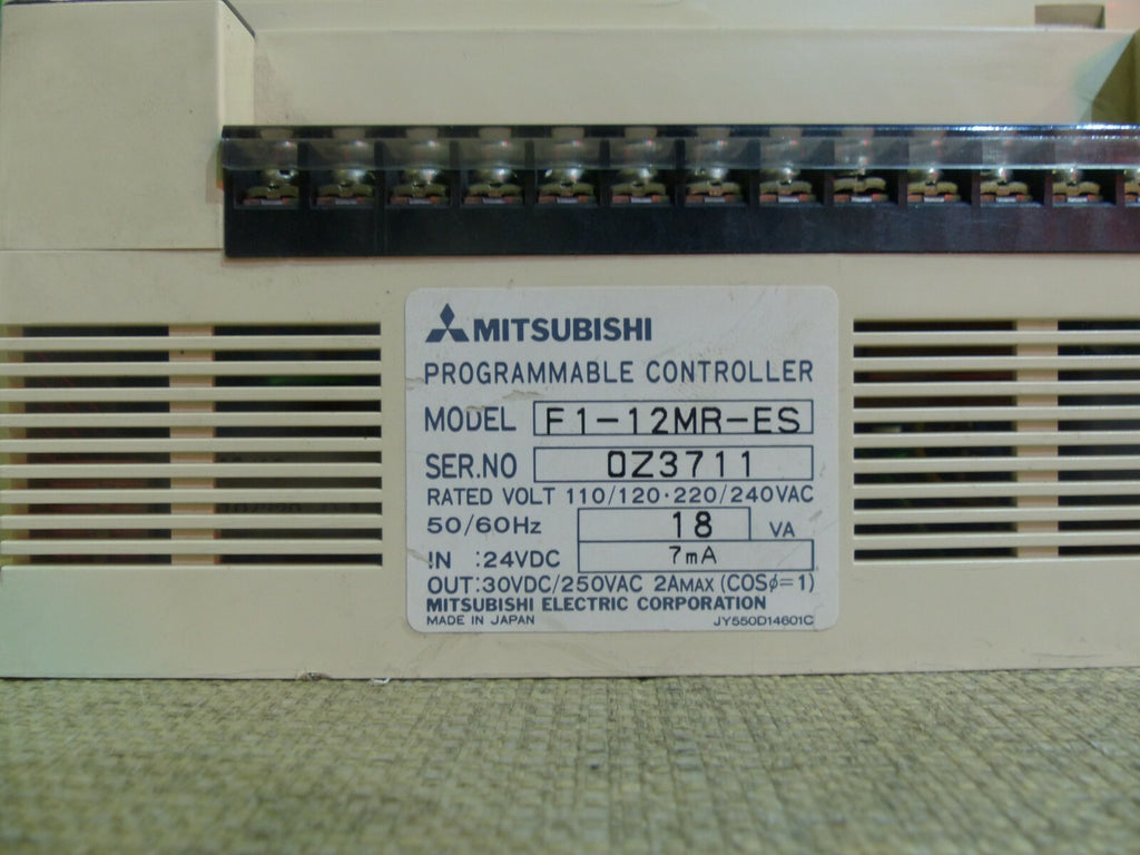  Mitsubishi MELSEC F1-12MR-ES Programmable Controller 