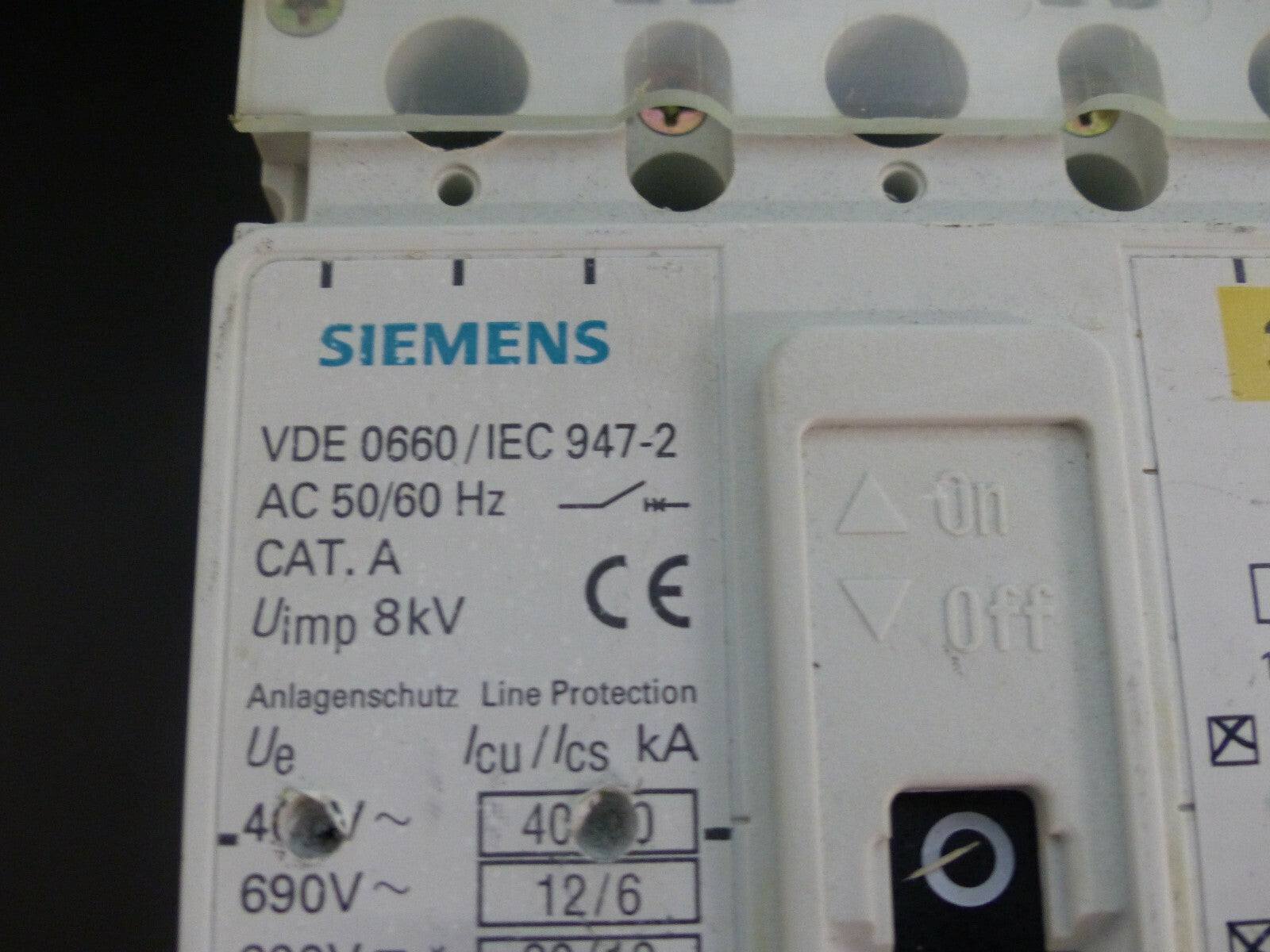 Siemens 3VF3 / VDE 0660/IEC 947-2