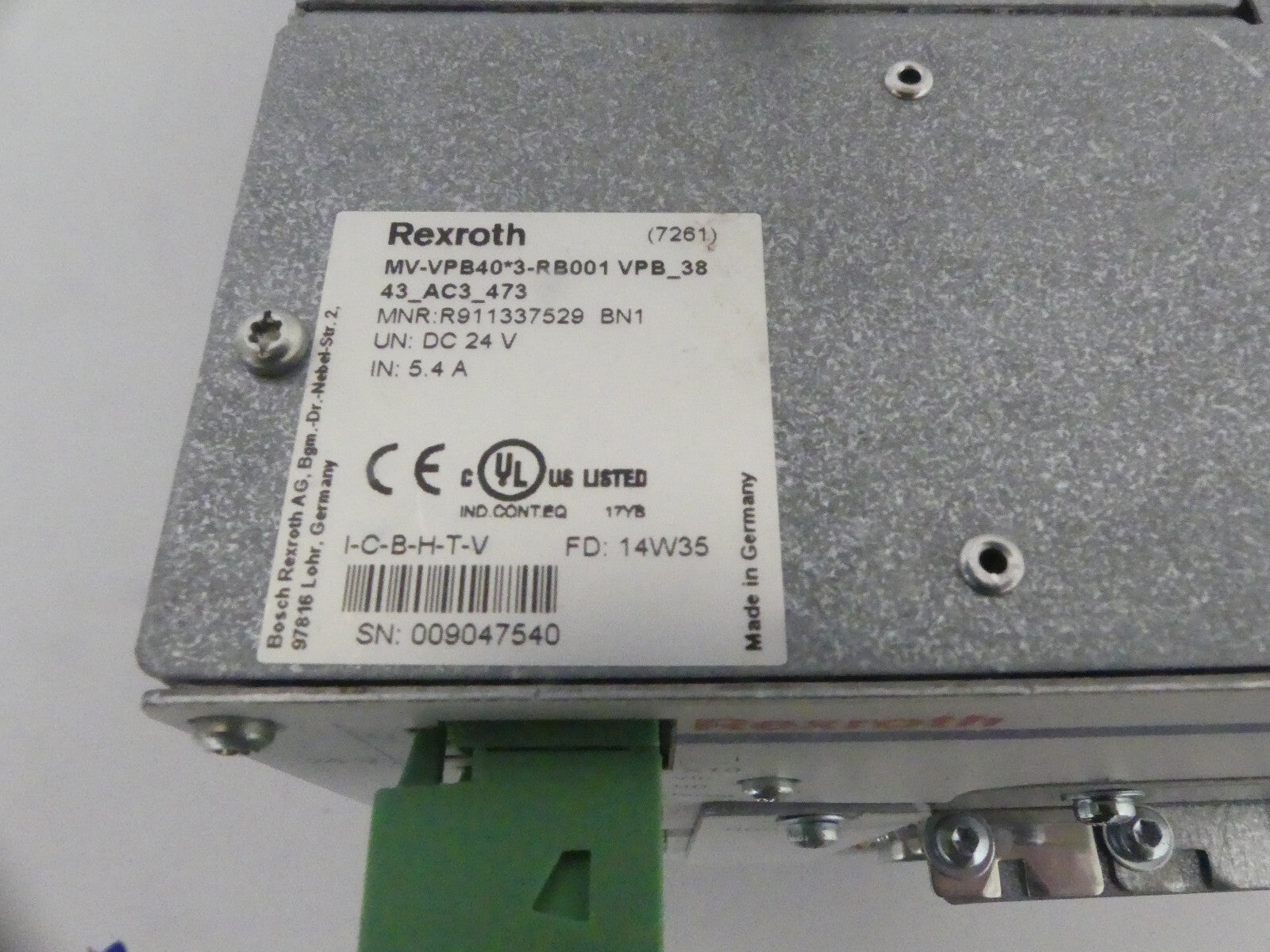 REXROTH MV-VPB40*3-RB001 VPB_38