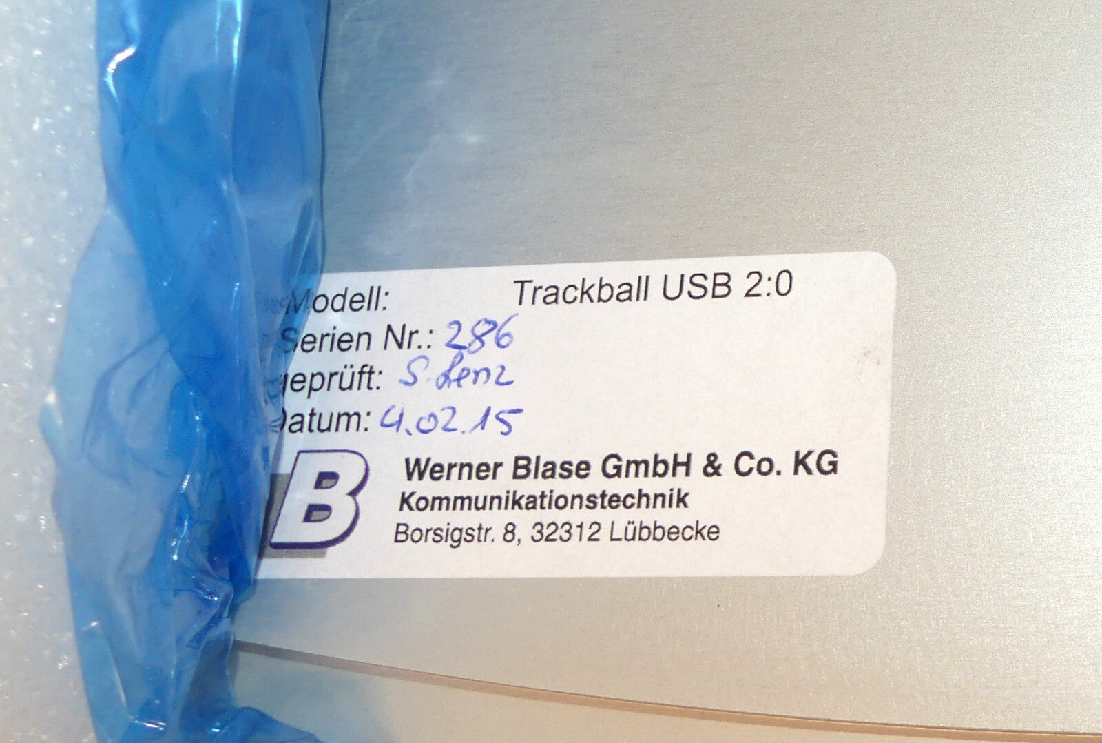 Werner Blase  Trackball USB 2:0 Cursor Controls