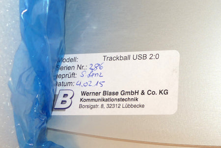 Werner Blase  Trackball USB 2:0 Cursor Controls