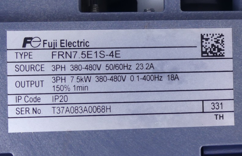 Fuji Electric / FRN7.5E1S-4E / Hochleistungs-Umrichter / 7,5kW