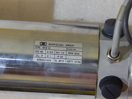 BONFIGLIOLI  BCS40 BCS 40 Permanent Magnet Motor 8Z83G31404 Eltra Encoder EL40A