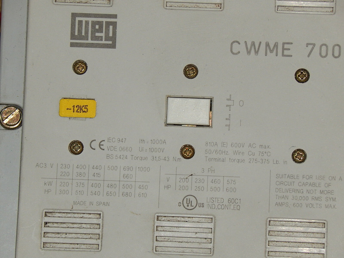  WEG CWME 700  Schütz  used Top ZUstand 
