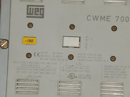  WEG CWME 700  Schütz  used Top ZUstand 