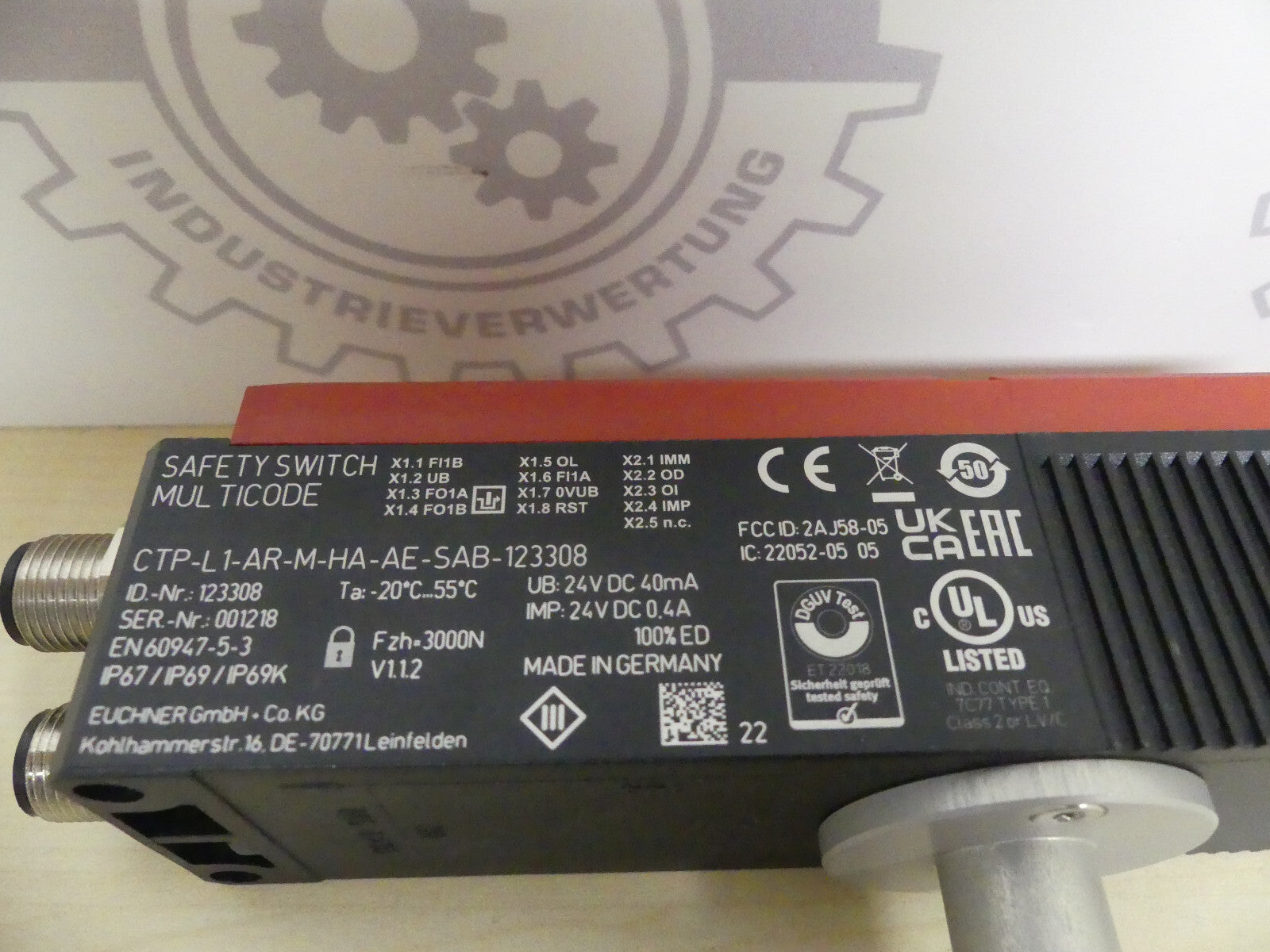EUCHNER CTP-L1-AR-M-HA-AE-SAB-123308