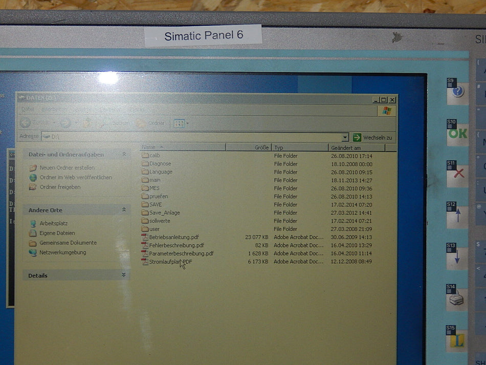  Siemens Simatic Panel PC 877  6AV7813-0BC20-1AC0   15" KEY used