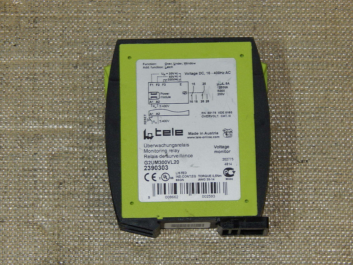Tele Haase G2UM300VL20 Relais Spannungsüberwachung Monitoring relay 