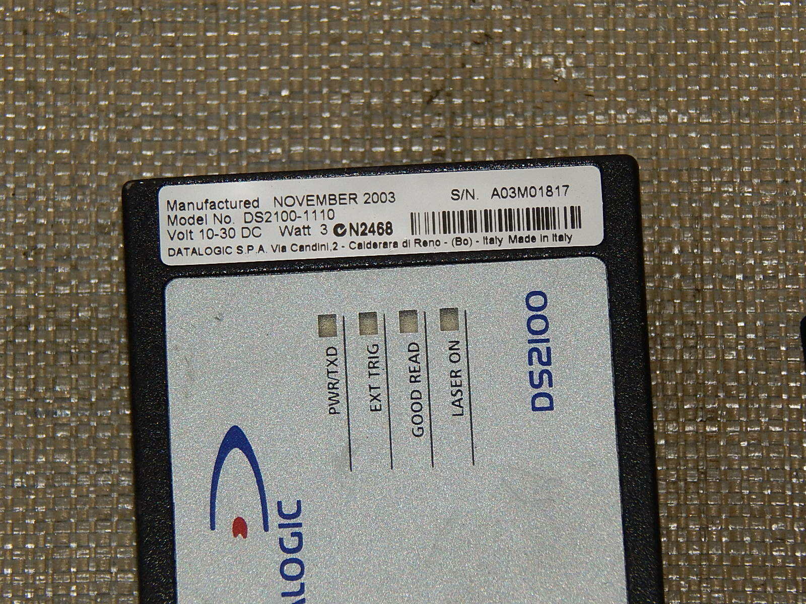 Datalogic Barcode Scanner DS2100-1110 used