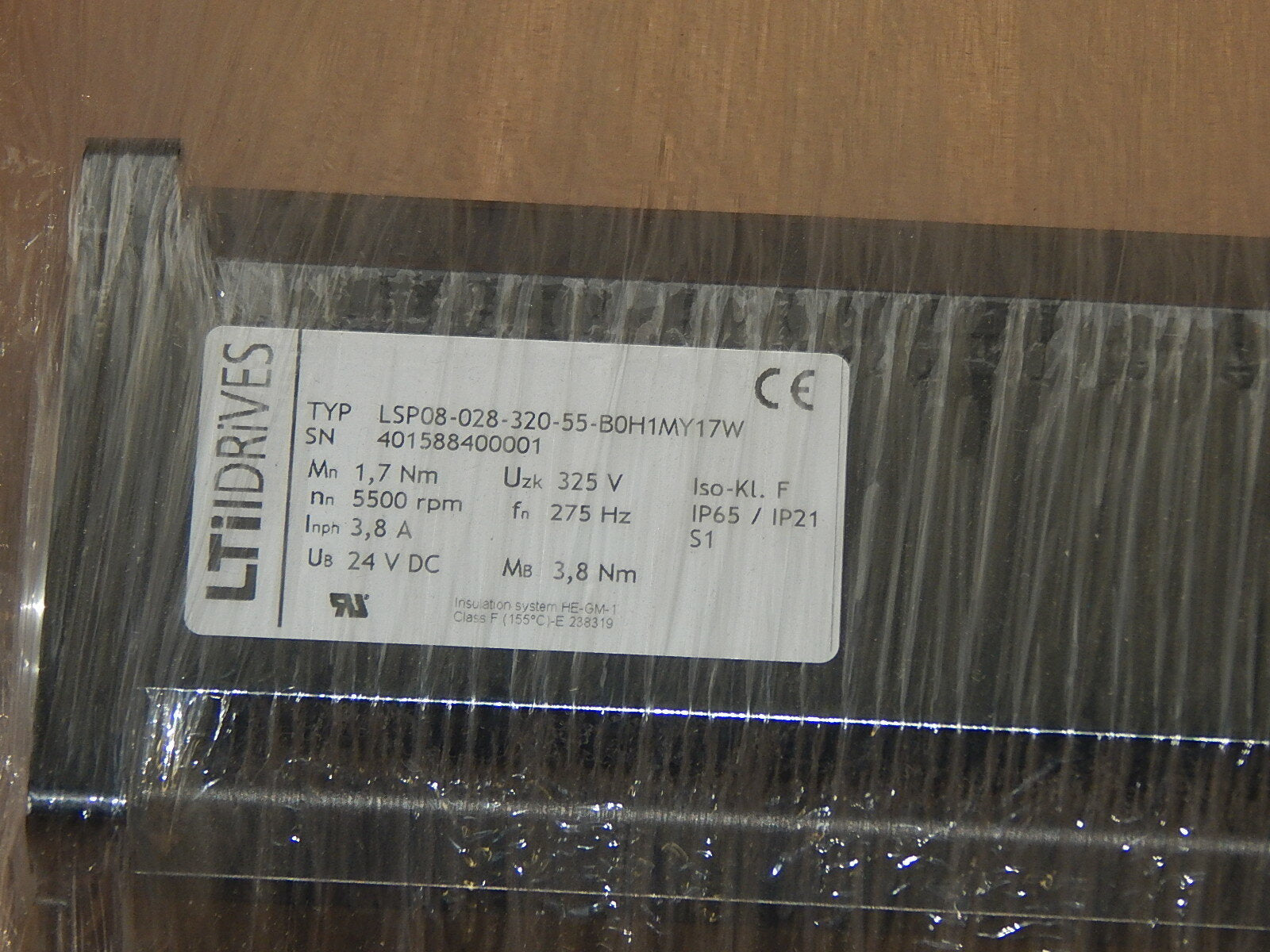 LTI Drives LSP08-028-320-55-B0H1MY17W Sevomotor 