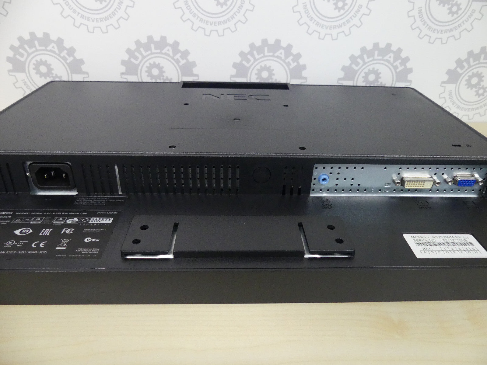 NEC ACCUSYNC AS222WM LCD Monitor L222VW