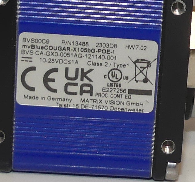 BALLUFF  matrix vision bvs00c9 mvbluecougar-x105bg-poe-i  s.Bilder
