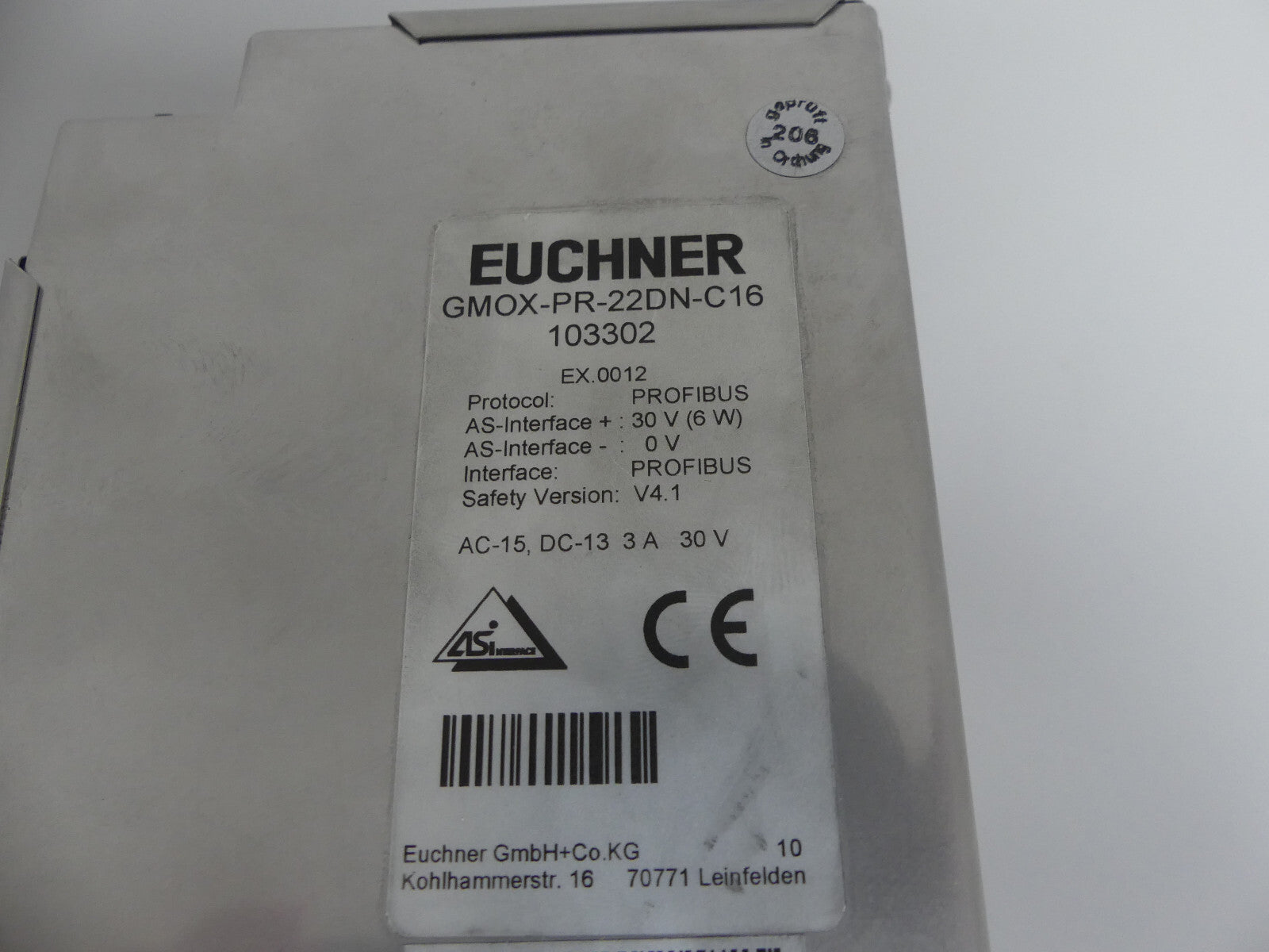 Euchner GMOX-PR-22DN-C16  103302 Controller