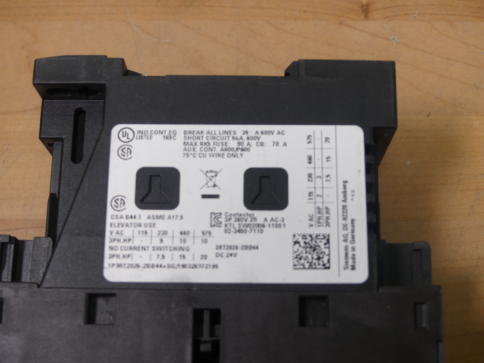 Siemens SIRIUS Schütz 3RT2023-2BB44