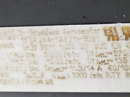 Siemens 1FT6084-1AF71-1EG1 (anschlussstecker leicht beschädigt)
