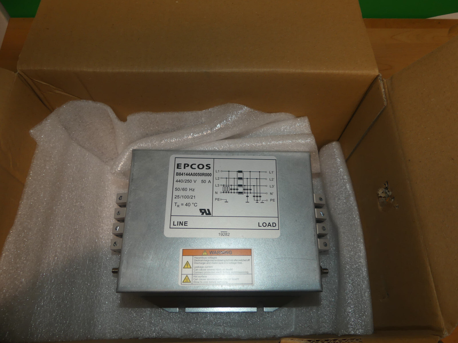 EPCOS B84144A0050R000 Netzfilter 3-Leiter Power Line