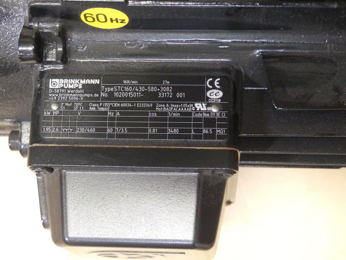 BRINKMANN PUMPS  STC 160/430-580+3082  STC160/430-580+3082