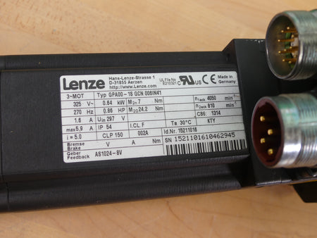 LENZE SERVOMOTOREN  GPA00-1S GCN 006IN41   GPA001SGCN006IN41