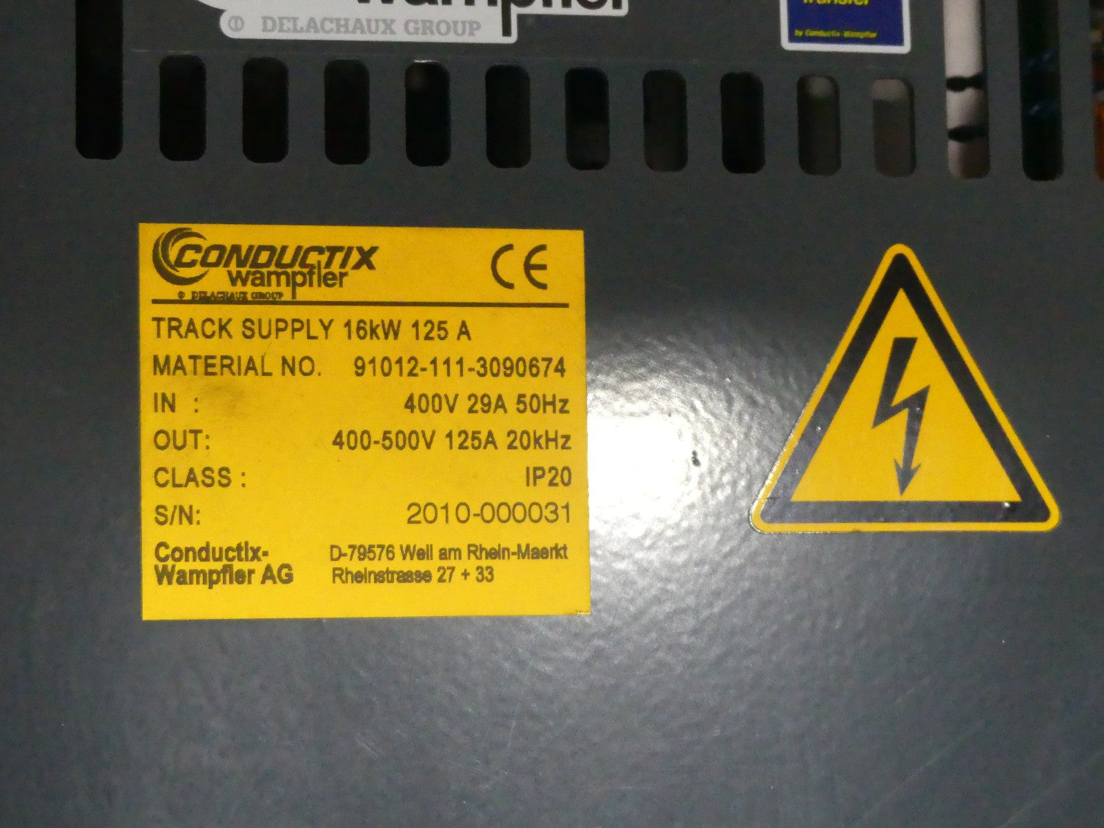 CONDUCTIX WAMPFLER 91012-111-3090674