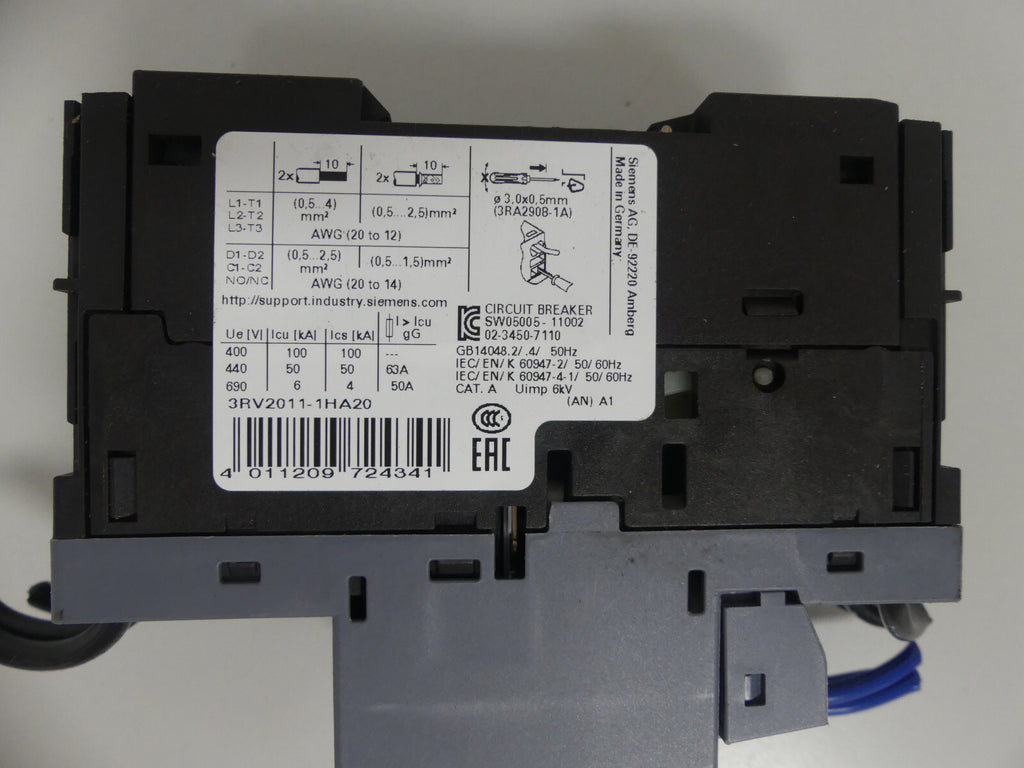 Siemens Sirius Leistungsschalter 3RV2011-1HA20