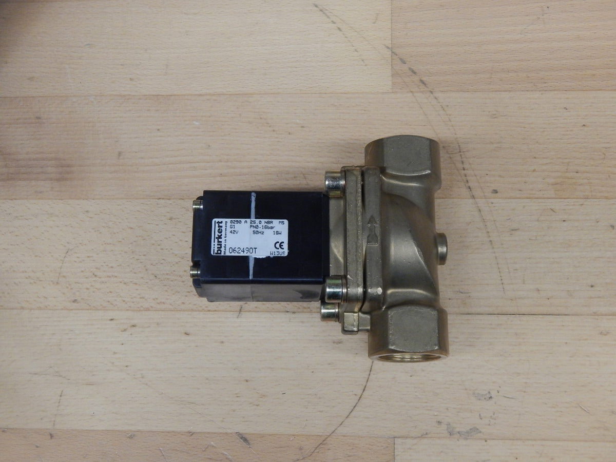 Bürkert 0290  A 25,0 NBR MS G1 PN0,-16bar  2/2 Wegemagnetventil -unused