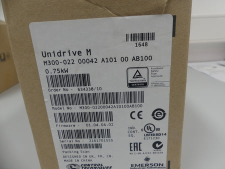 Emerson Unidrive 1,5 KW  M300-024 00042 A101 00 AB100