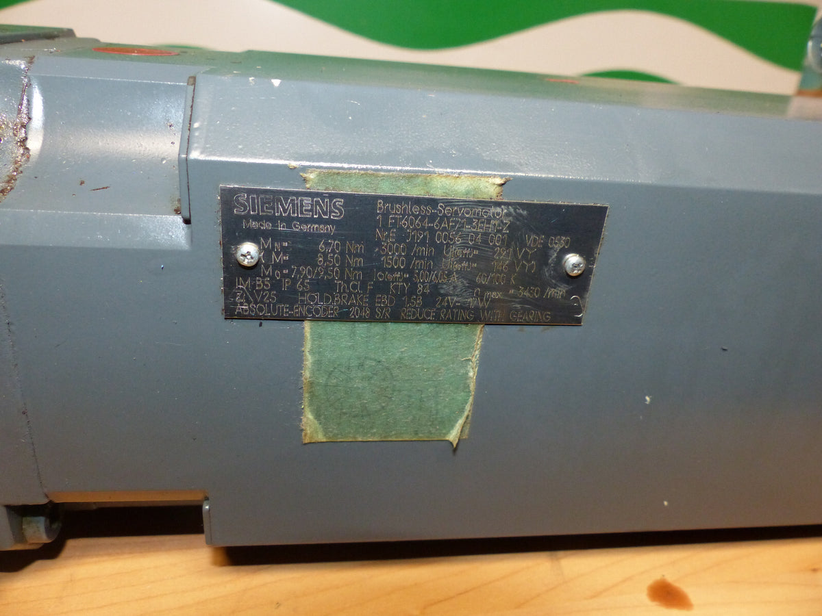 siemens  1ft6064-6af71-3eh1-z mit Getriebe