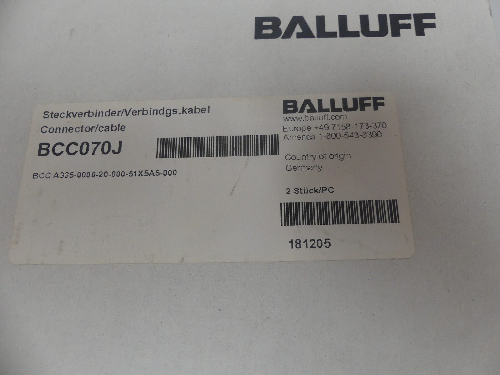 2x Balluff BCC070J