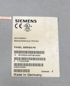 Siemens Sinumerik Bedientafelfront TP015A 6FC5203-0AF08-0AA0 Panel Series P9