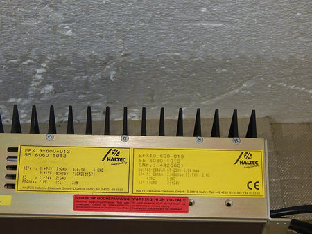  Haltec EFX19-600-013 / 5560601013 Power Supply used