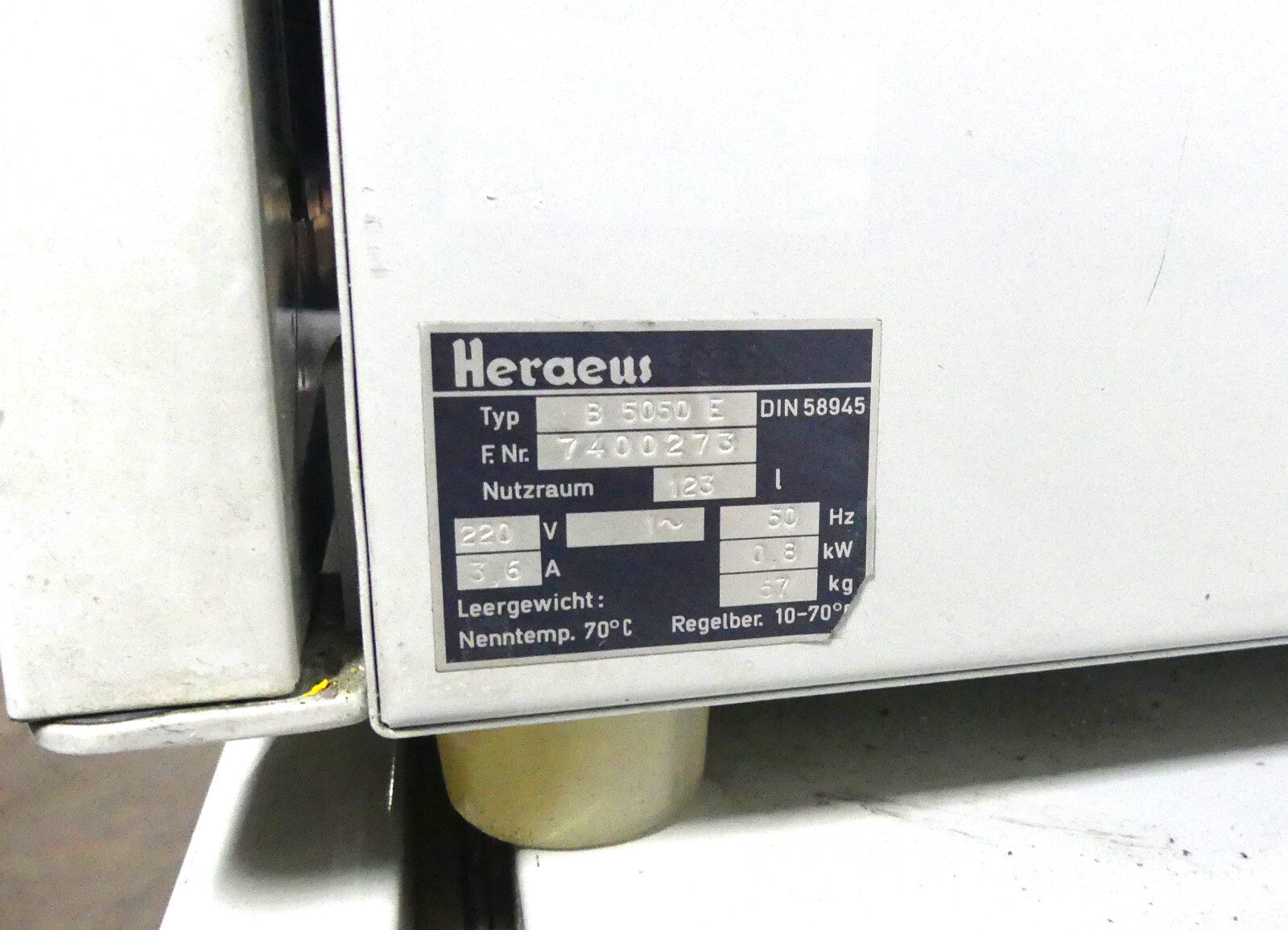 Heraeus B 5050 E 70°C Trockenschrank Wärmeschrank Brutschrank Inkubator