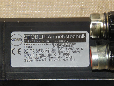  Stöber Drehstrom-ServomotorTyp: ES33 1475951/000/000-010 used
