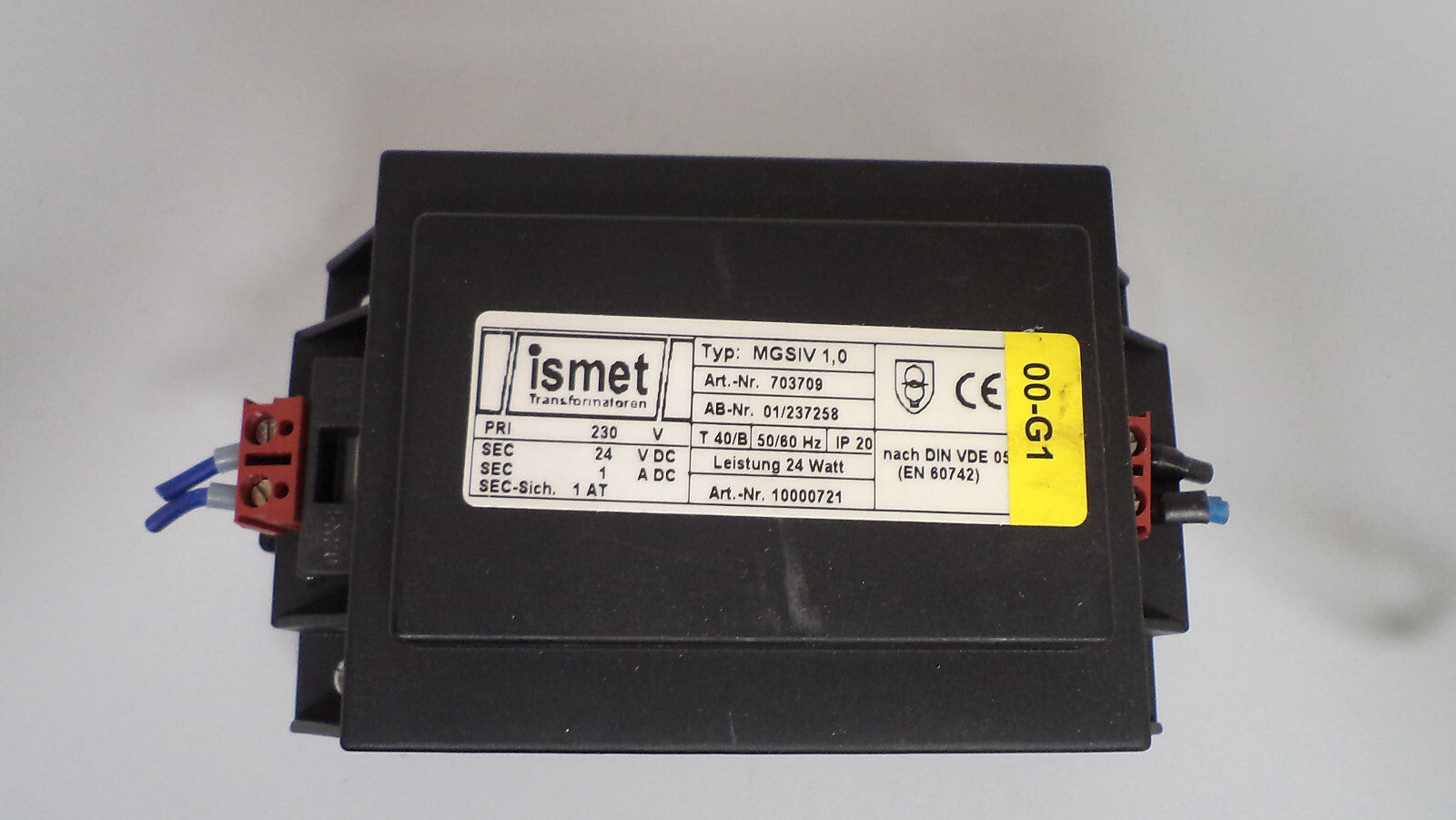 ismet MGSIV 1,0 Netzteil 703709