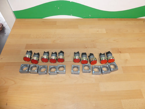 10xSiemens 3SB3 500-0AA21 Drucktaster rot