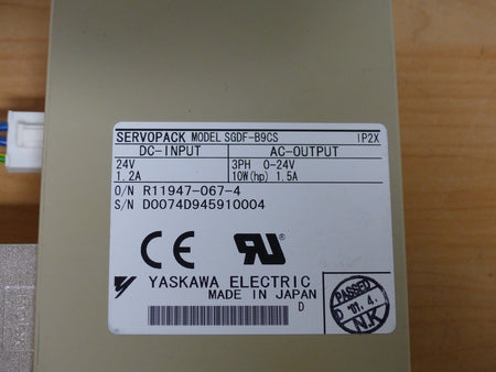 YASKAWA SGDF-B9CS used