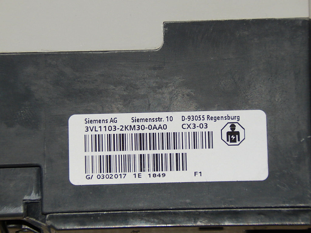 Siemens Leistungsschalter Type HCGA  3VL1103-2KM30-0AA0 Top Zustand