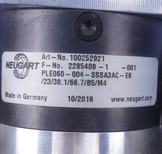 Jenaer Antriebstechnik 23S31-0650-805P7-52 + Neugart PLE060-004-SSSA3AC-E8