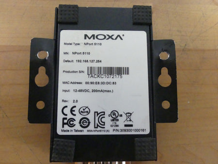 MOXA NPORT 5110  RS-232 over IP