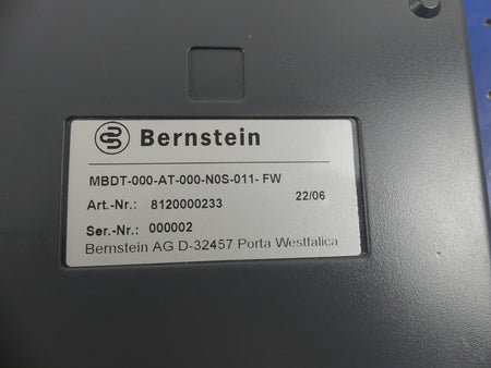 Bernstein MBDT-000-AT-000-N0S-011-FW