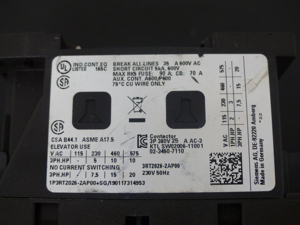 Siemens Schütz 3RT2026-2AP00  s.Bilder